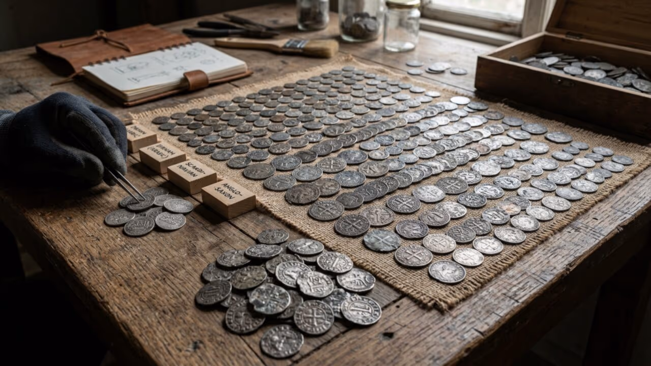Finalmente eles terminaram de contar: Essas são as moedas que foram encontradas no tesouro viking de Mørstad