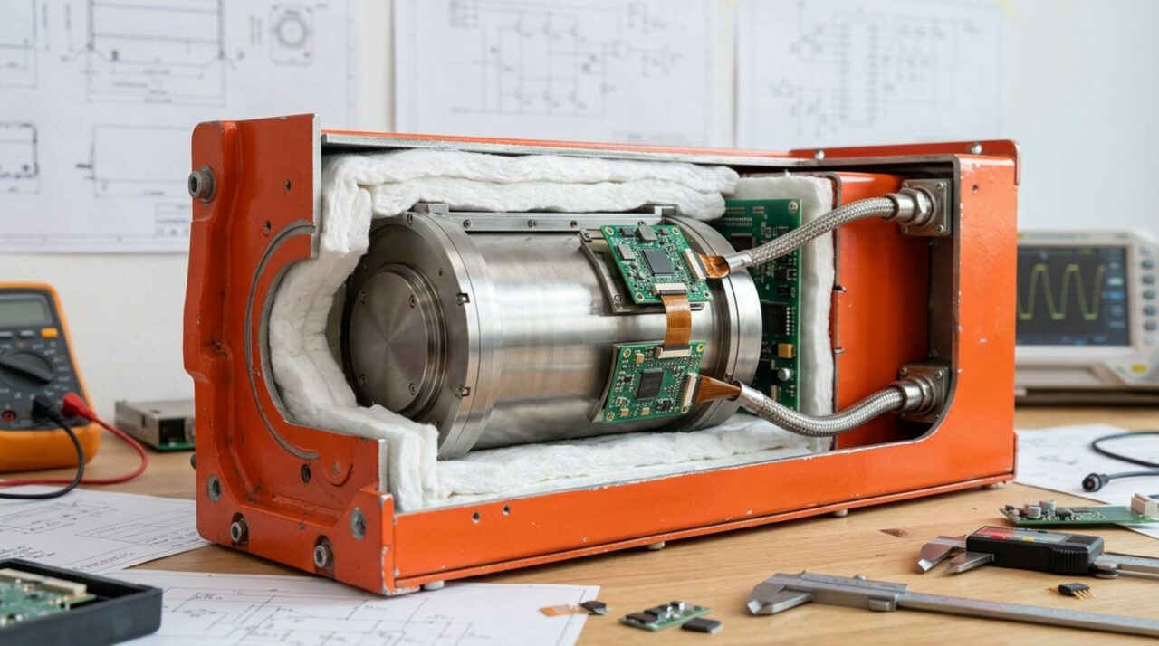 Camadas de metal e isolamento térmico protegem os chips de memória contra impactos e incêndios