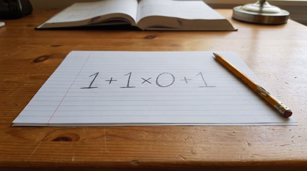 A conta 1 + 1 × 0 + 1 parece óbvia demais, mas até os mais atentos erram se bobear