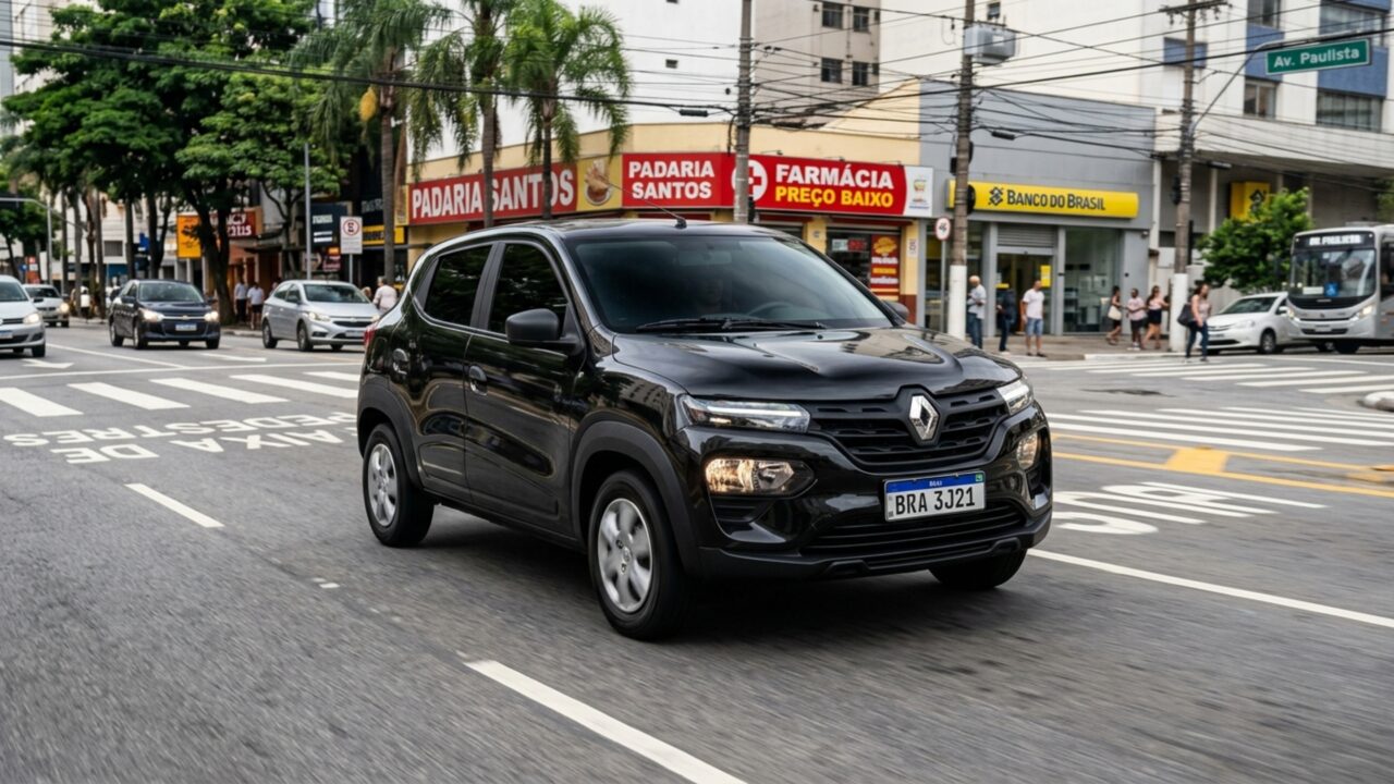 Renault agrada brasileiros com carro 0 km que custa R$ 82.790 e faz 14,6 km/lC