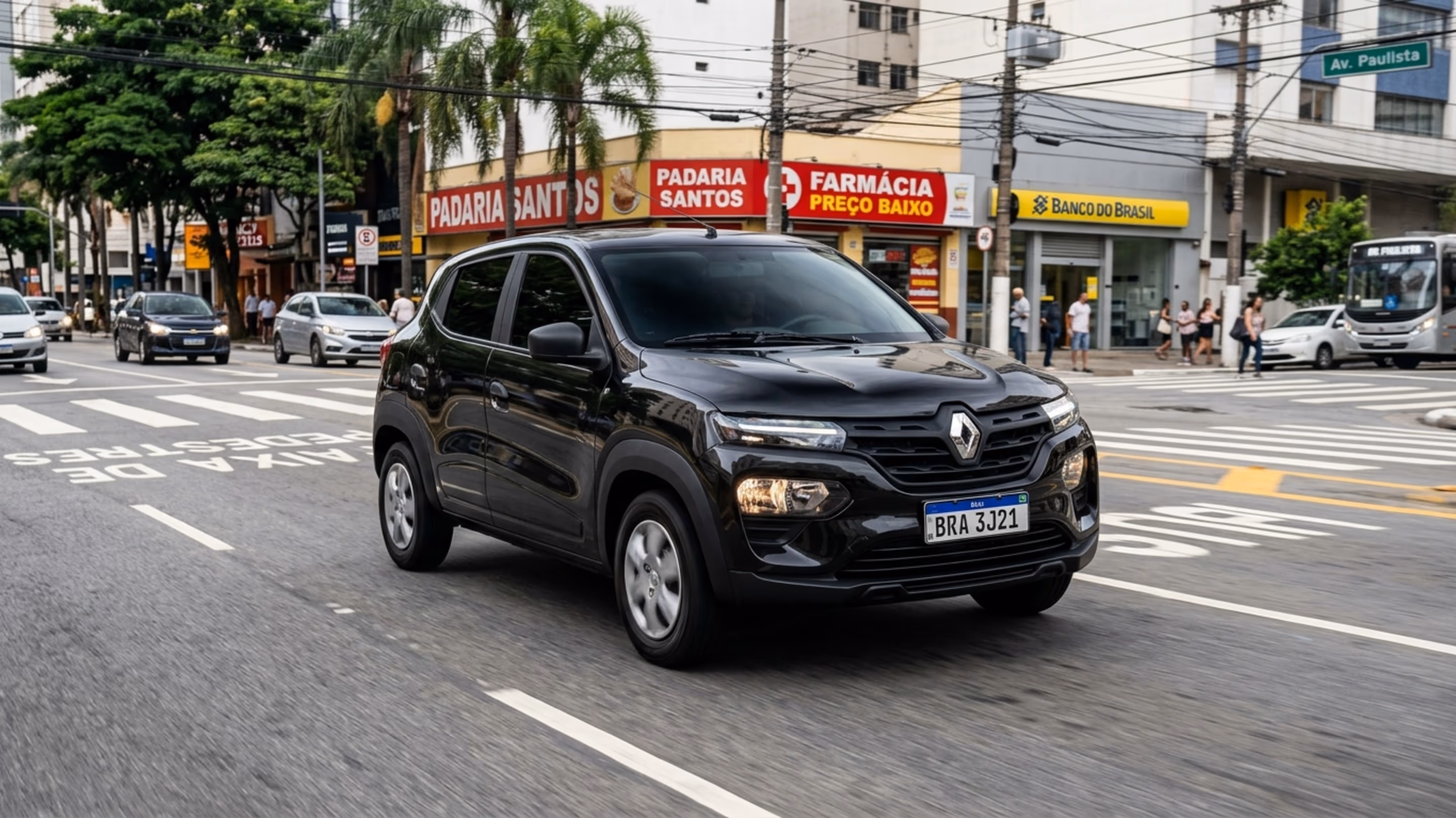 Renault agrada brasileiros com carro 0 km que custa R$ 82.790 e faz 14,6 km/lC