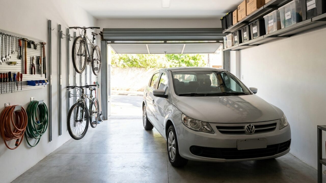 Adeus à garagem apertada: organização simples pode abrir espaço sem obra