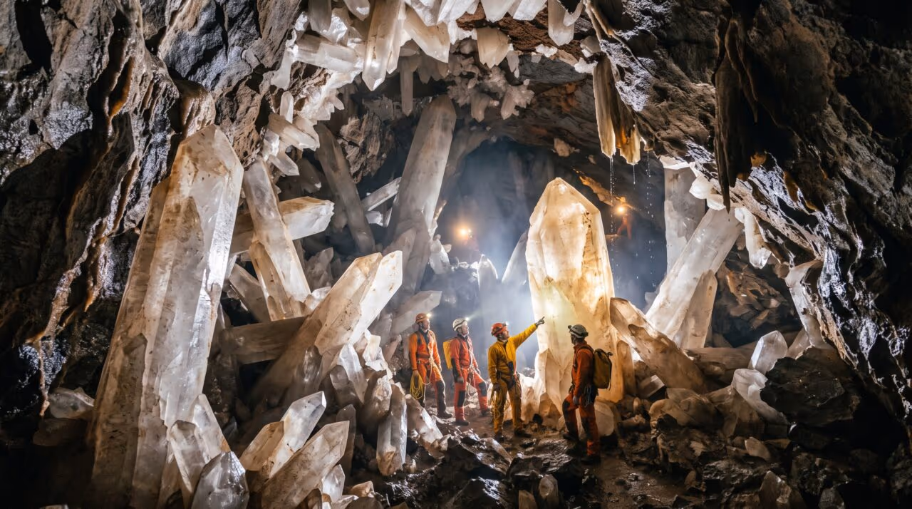 O quartzo está presente em quase todos os continentes, mas algumas regiões concentram cristais gigantes: entenda o que torna esses locais geologicamente únicos