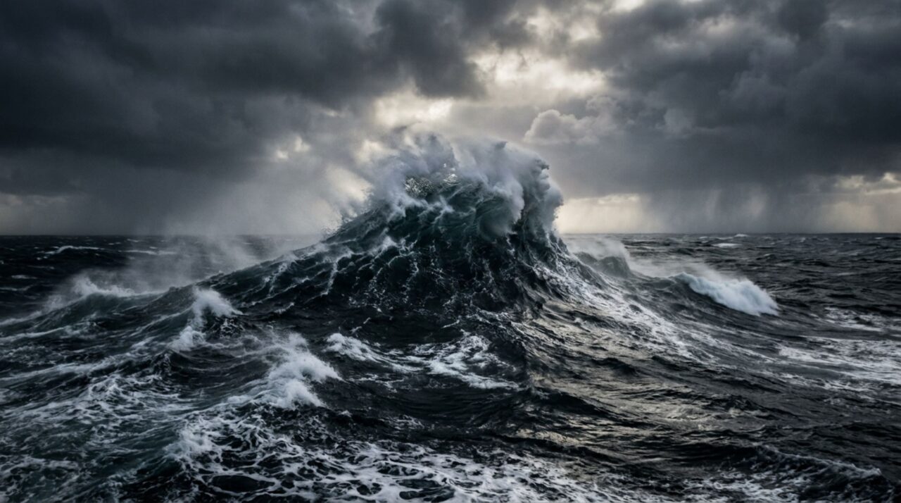 As ondas que surgem sem aviso em mar aberto e podem ficar duas vezes maiores que todo o mar ao redor
