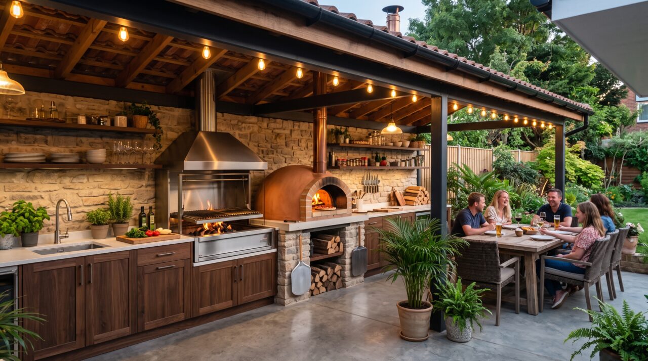 Quanto custa fazer uma churrasqueira de alvenaria com forno de pizza em um espaço de 8 m² em 2026.