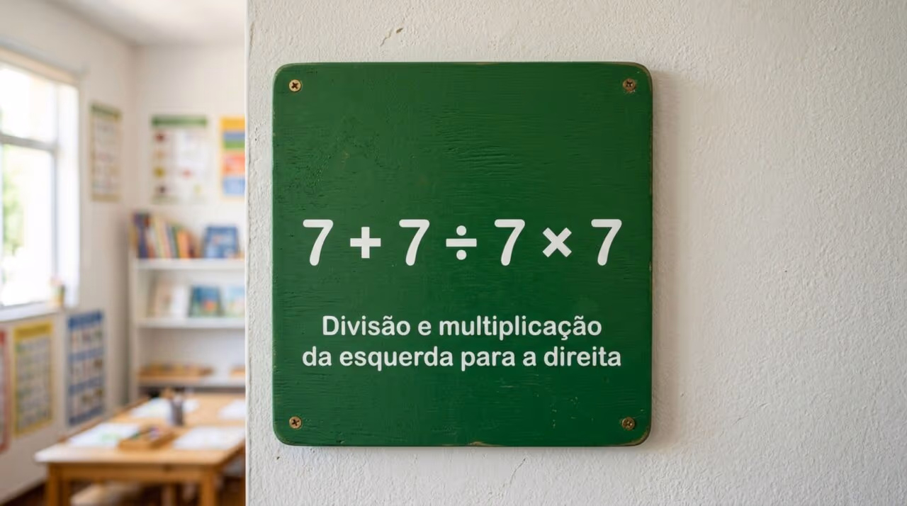 Parece fácil, mas muita gente erra: quanto é 7 + 7 ÷ 7 × 7?