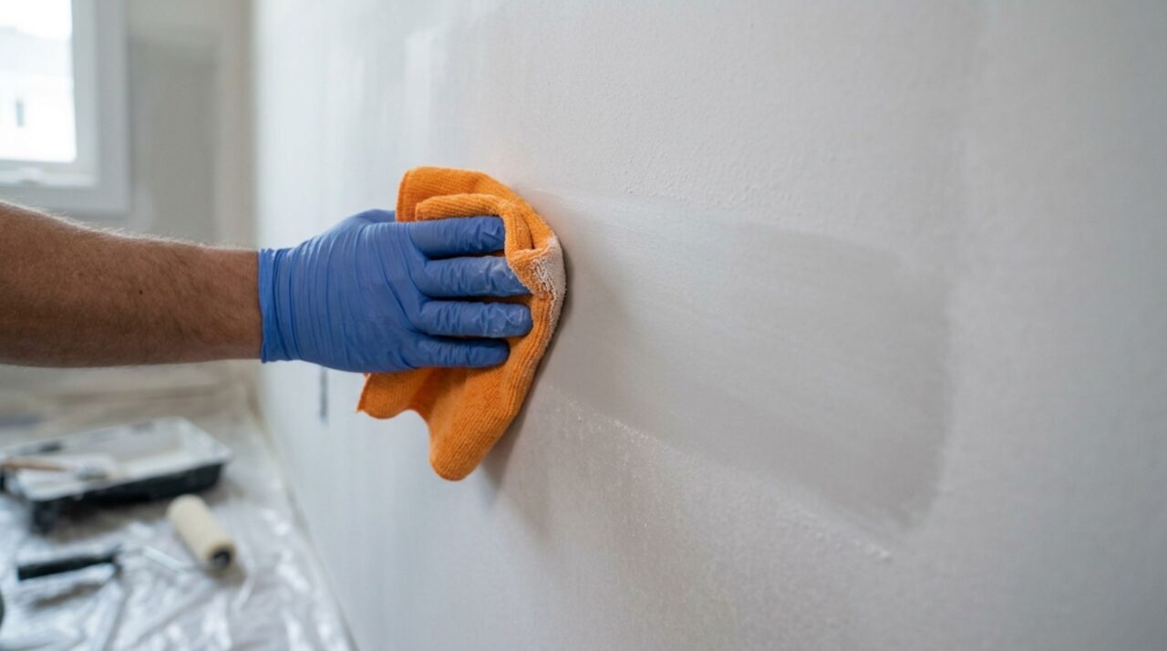 Remover o pó invisível do lixamento garante a aderência total da tinta e evita bolhas ou descascamentos futuros