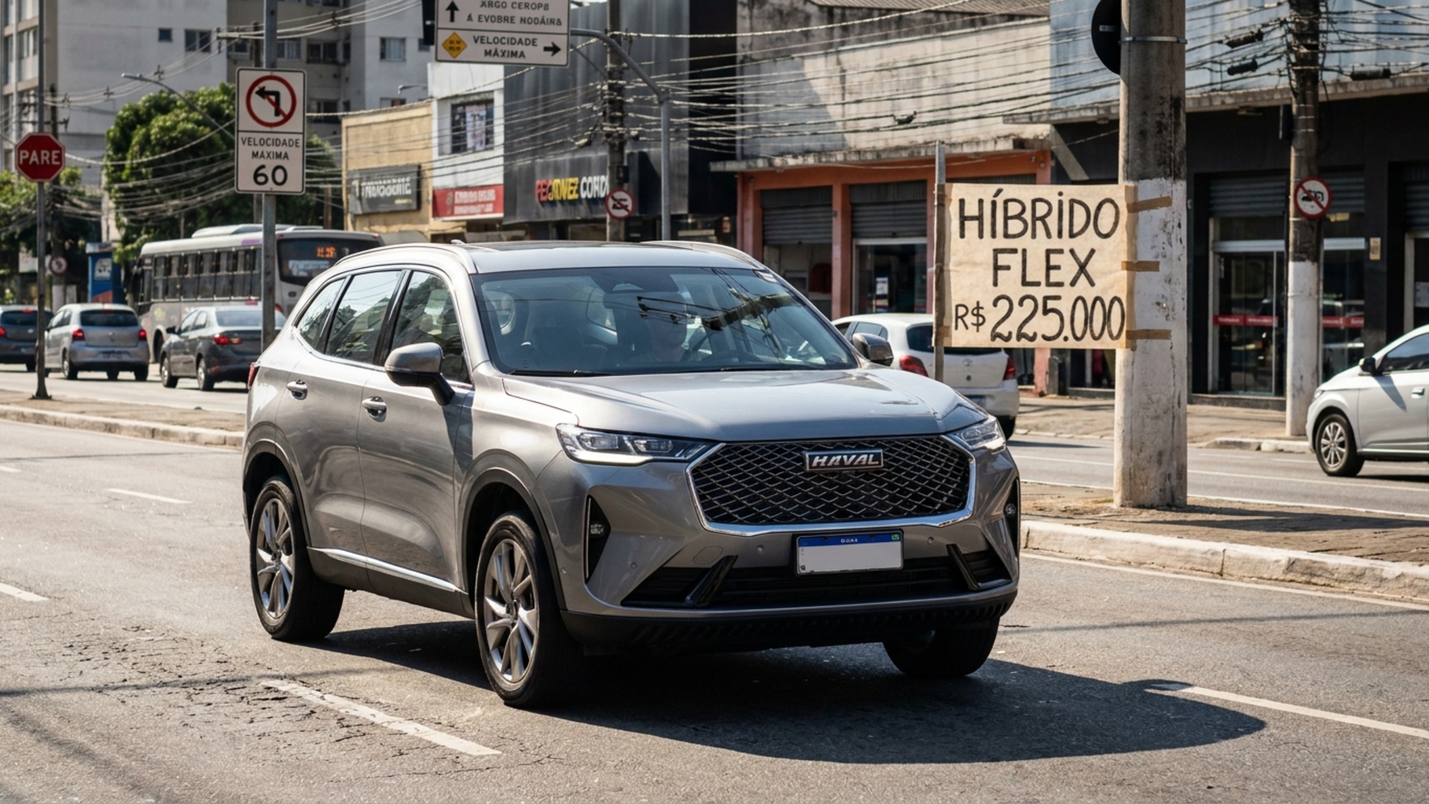 São 248 cv e 535 Nm em um SUV híbrido de R$ 225 mil que faz 15,8 km/l na cidade com gasolina