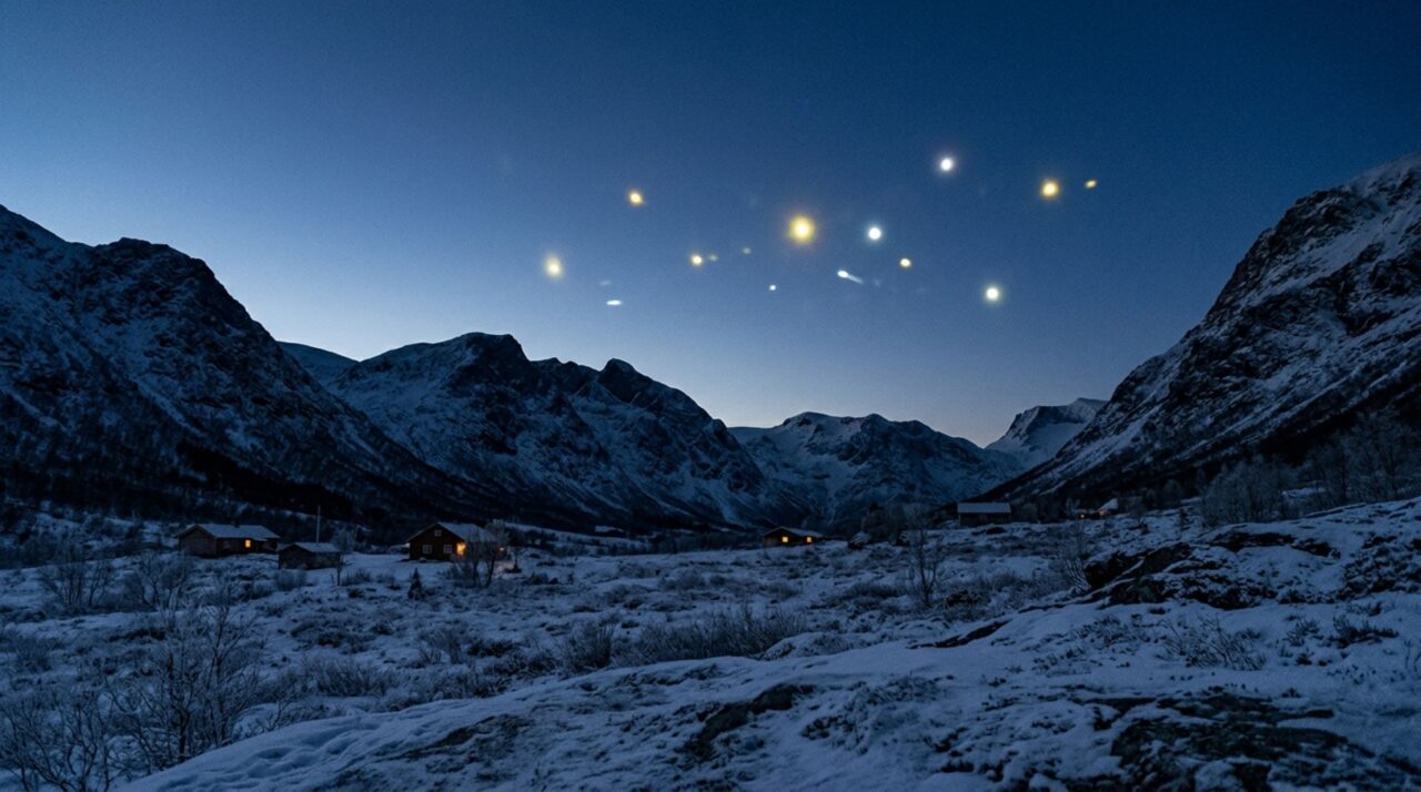 O vale isolado da Noruega onde esferas de luz flutuam no ar e chegam a viajar a 30.000 km/h