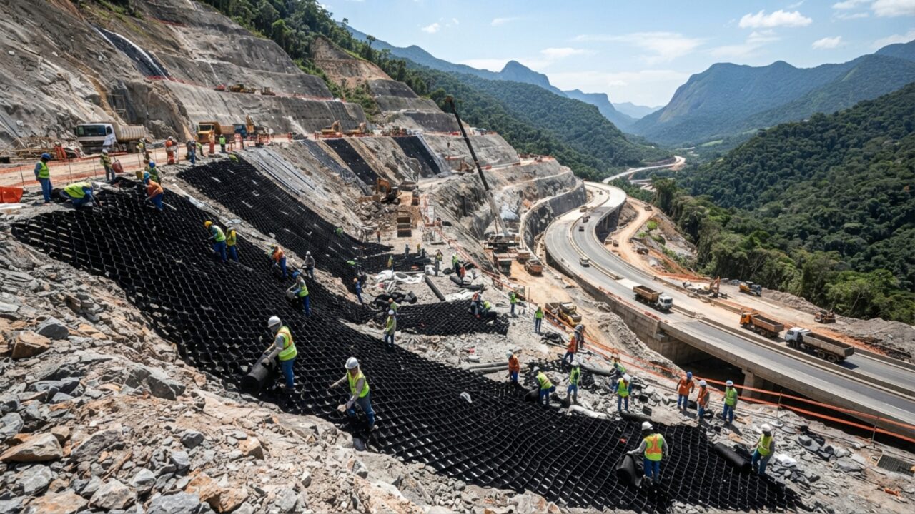 Nem blocos de concreto pesados, nem concreto moldado: a tecnologia inovadora para erguer seu muro de contenção em tempo recorde