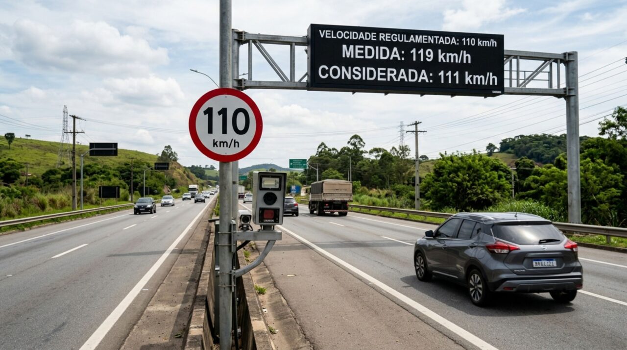 Tolerância no radar de velocidade muda e não é mais a partir de 7 km/h