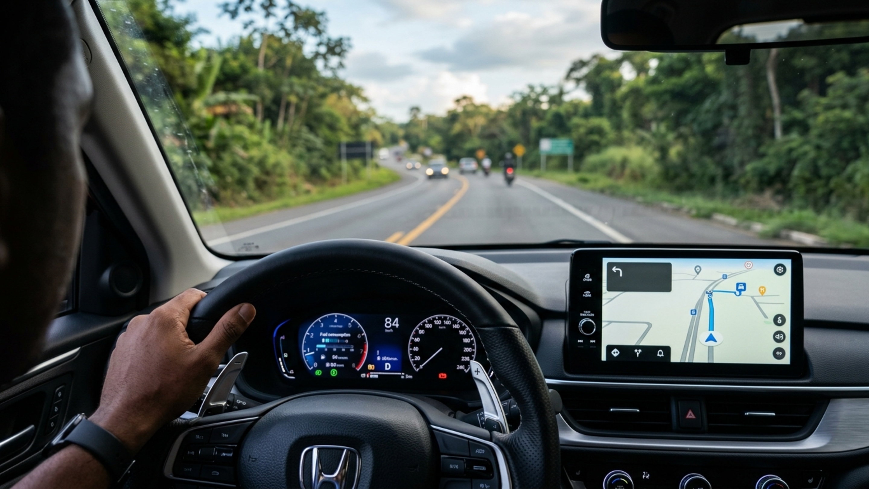 Este SUV compacto leva 458 litros com os bancos em uso e chega a 1.466 litros quando a viagem exige espaço extra