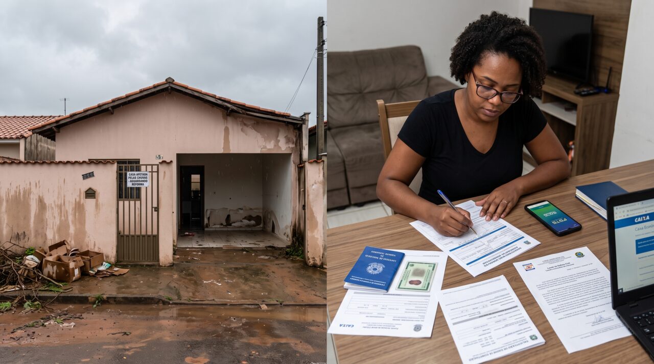 Chuvas fortes estragaram a minha casa: como pedir a liberação rápida do dinheiro do FGTS para ajudar na reforma