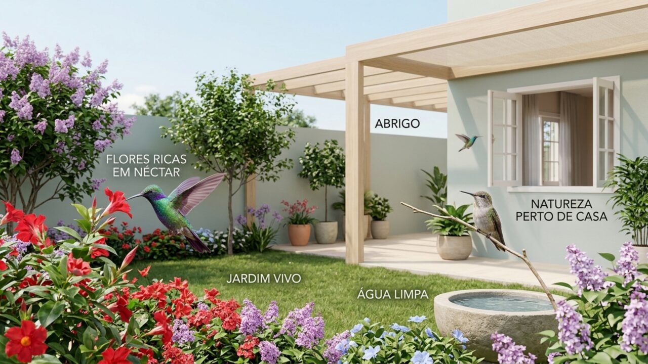 O que significa quando um beija-flor aparece na sua casa?