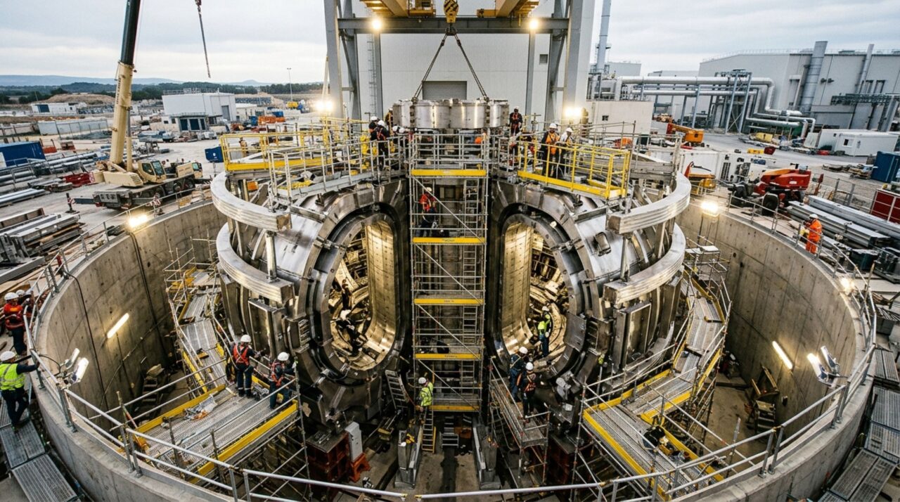 A máquina de 23 mil toneladas construída para confinar um plasma de 150 milhões de graus sem deixá-lo tocar as paredes
