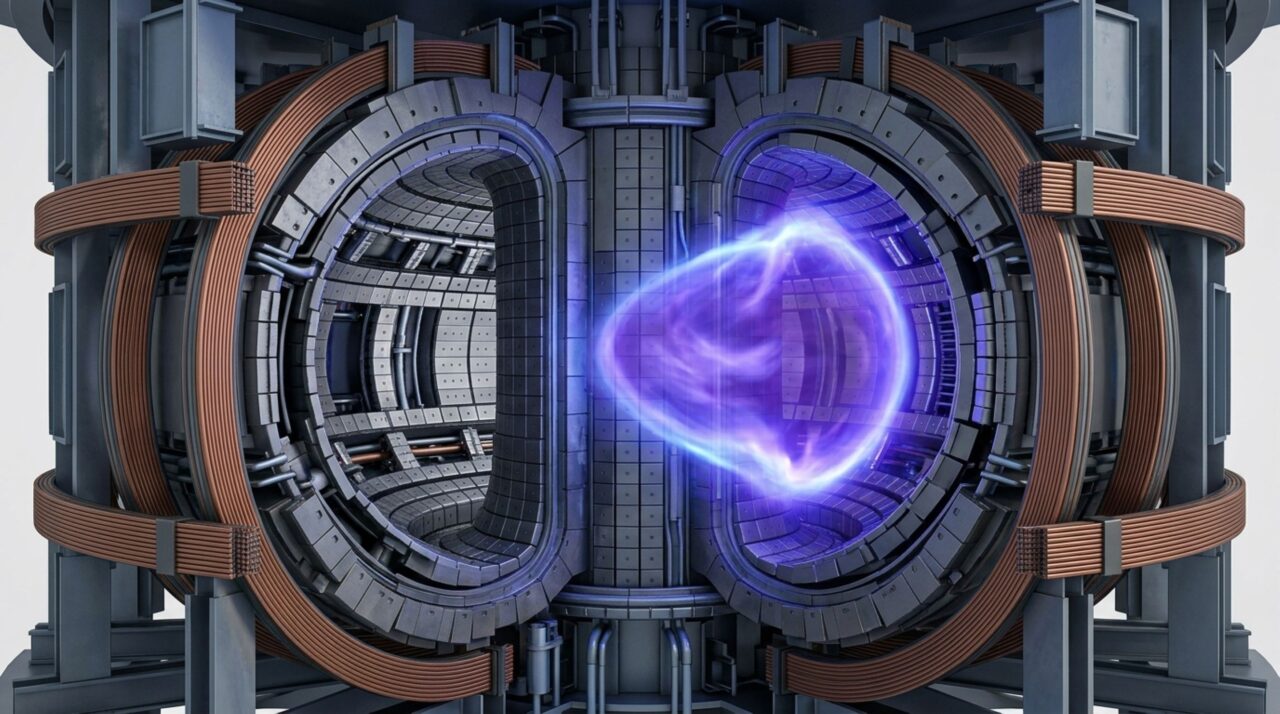 Campos magnéticos mantêm o plasma superaquecido afastado das paredes metálicas