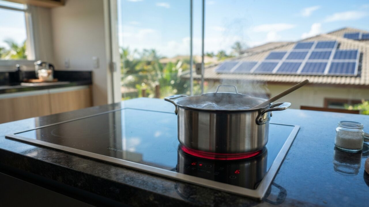 Fim do Botijão de Gás? Cooktops de indução solar ganham espaço e prometem zerar os custos na cozinha