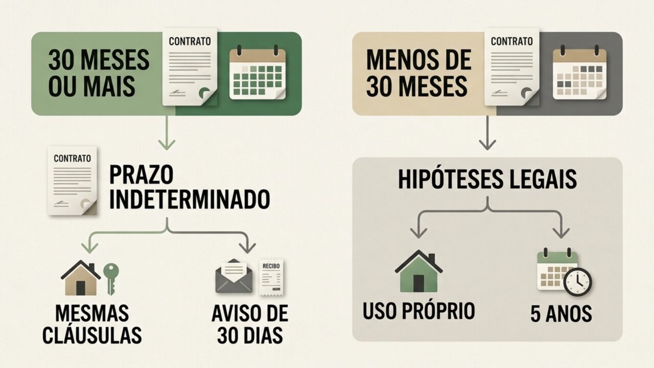 Os inquilinos agora podem permanecer no imóvel por tempo indeterminado, desde que no contrato tenha essa cláusula