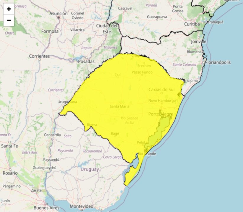 Inmet alerta serão pelo menos 3 dias de tempestade no Sul a partir da 6°feira, 17
