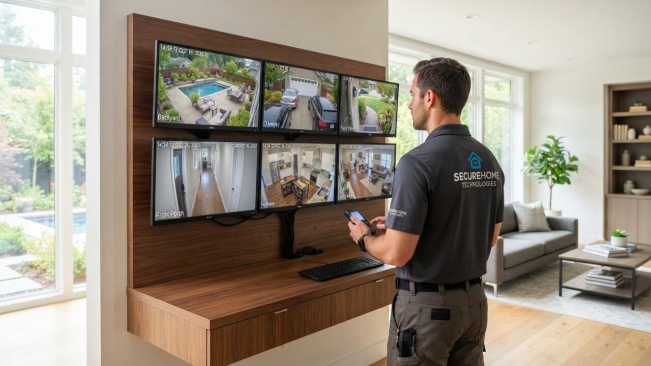 Quanto um eletricista cobra para instalar um sistema completo de câmeras de segurança em uma casa em julho de 2026?
