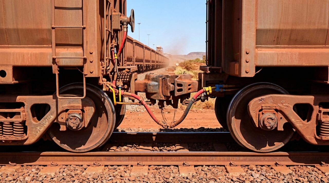 Distribuição de locomotivas ao longo dos vagões permitiu controlar o esforço sobre os engates e trilhos