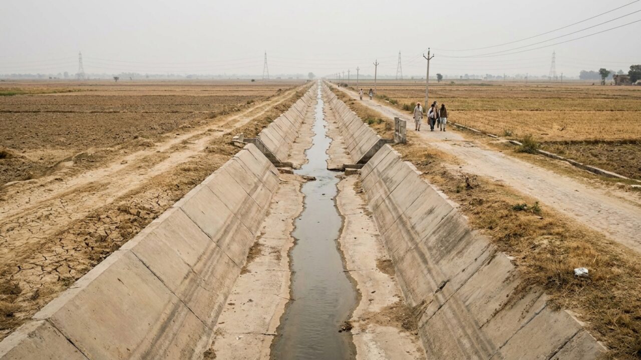 Canal artificial com 212 km e capacidade para levar milhões de litros por dia a área de seca extrema impressiona engenheiros