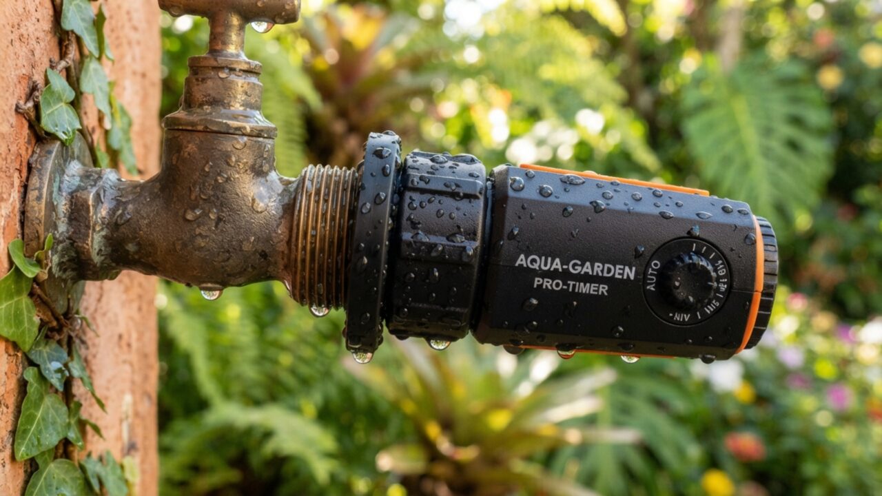 Esqueça a mangueira: o temporizador de irrigação a pilha que você conecta na torneira em 5 minutos