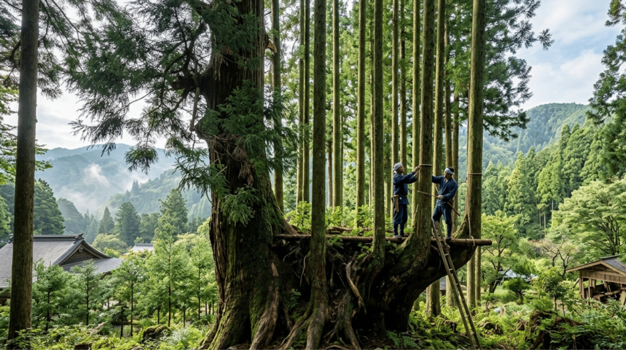Japão utiliza método de 600 anos pelo qual uma árvore produz madeira por séculos sem ser cortada. Como Daisugi funciona