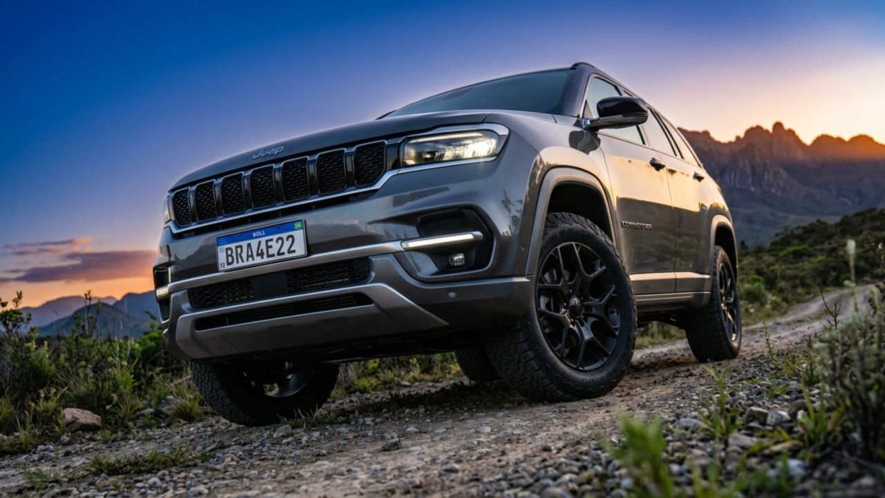 Mesmo levando sete pessoas este SUV preserva 233 litros e pode abrir 1.760 litros com as fileiras rebatidas