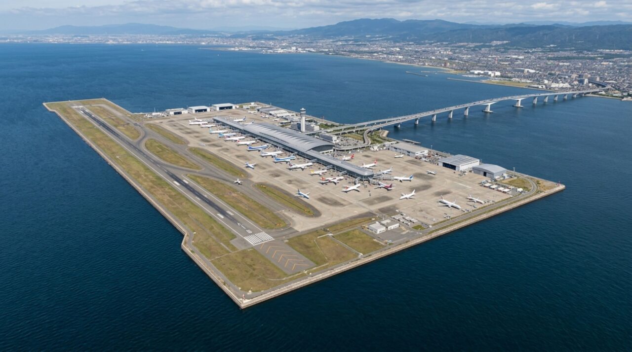 O aeroporto japonês construído 5 km mar adentro que afundou 9,82 metros antes de abrir e ainda precisa ser reajustado