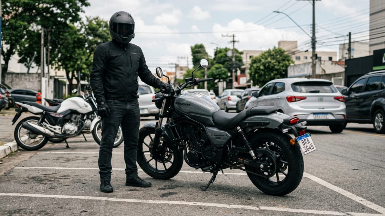 Assento baixo e condução leve tornam esta Kawasaki de R$ 40.490 diferente das esportivas tradicionais