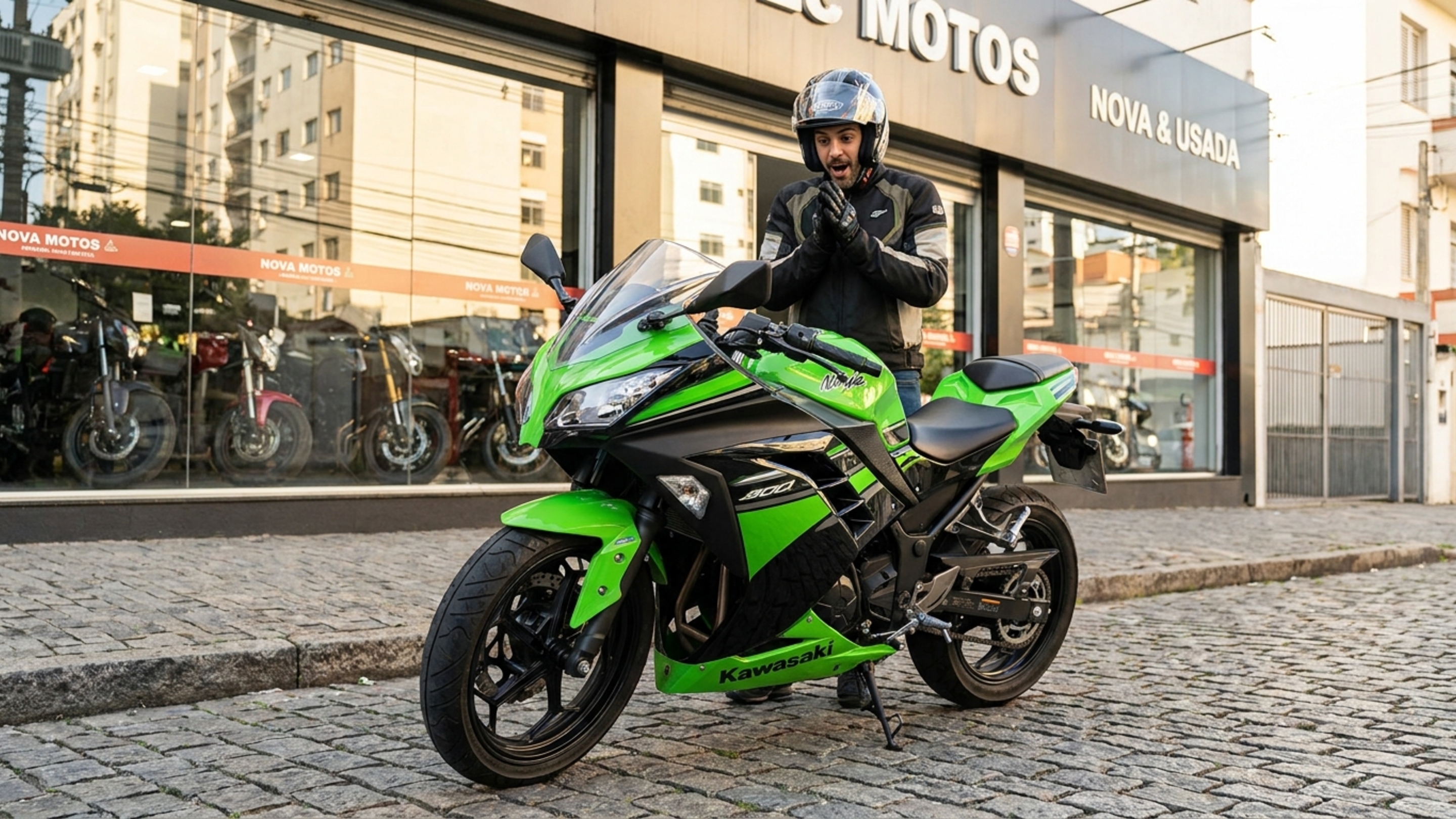 Esportiva de 296 cc herda faróis e para-brisa de motos maiores, além de usar duas válvulas para controlar o acelerador