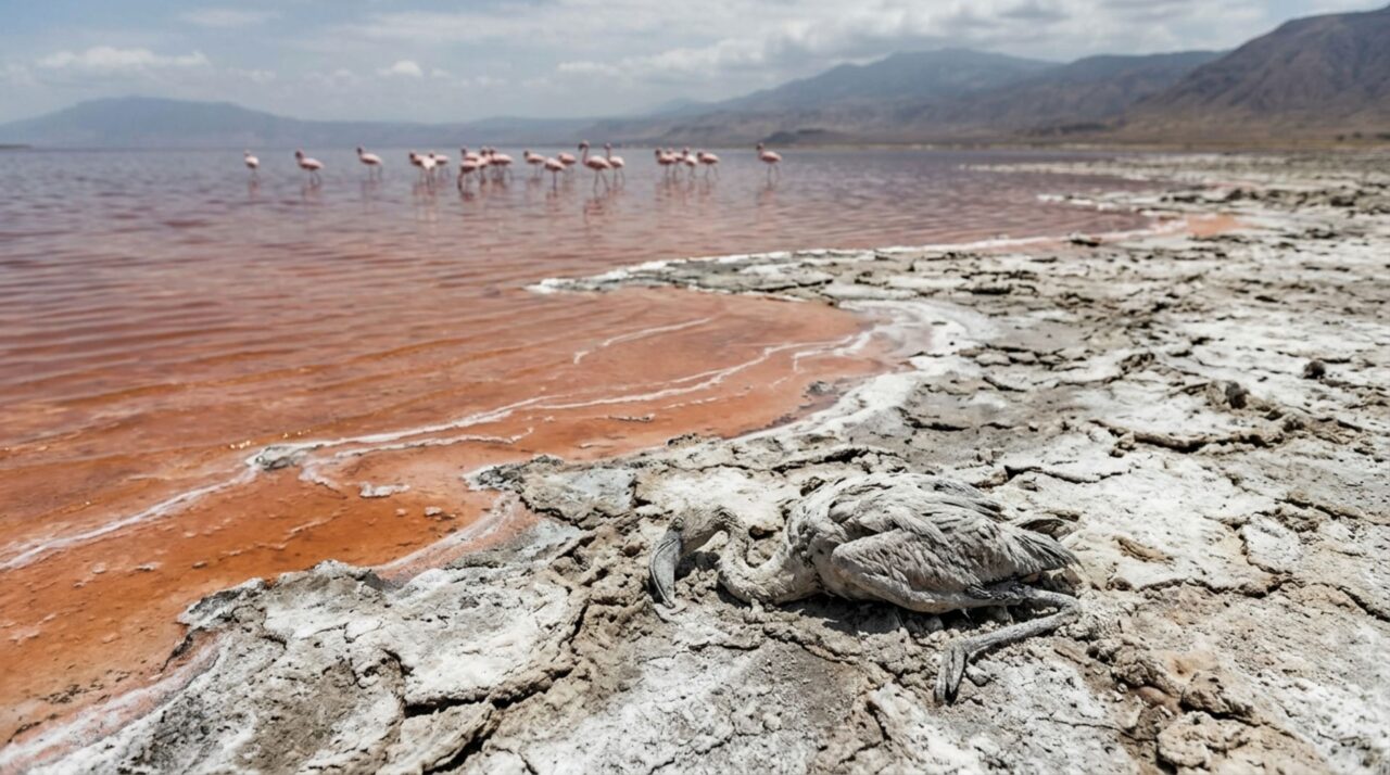 A química extrema que preserva animais e sustenta flamingos