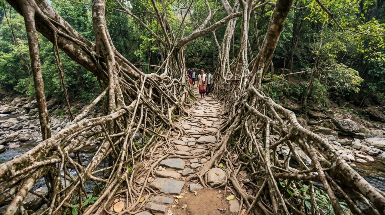 A engenharia da própria natureza: as pontes vivas da Índia que crescem e se fortalecem com o passar dos séculos