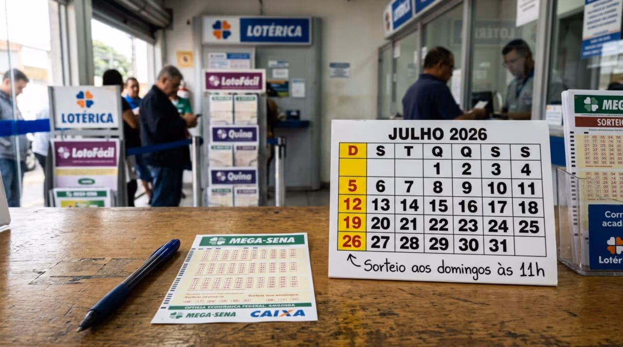 Caixa altera data da Mega-Sena e não será mais aos sábados a partir deste domingo