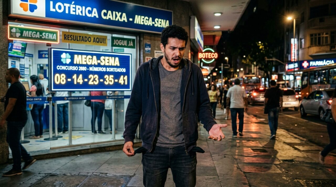 Jovem ganha na quina da Mega-Sena, mas percebe que perdeu o bilhete da loteria que havia comprado e Caixa não deixa o resgate do prêmio ser realizado