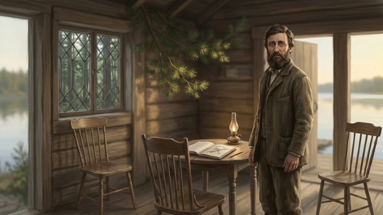 Henry David Thoreau, filósofo: “Na minha casa havia 3 cadeiras: uma para a solidão, uma para a amizade e uma para a companhia”