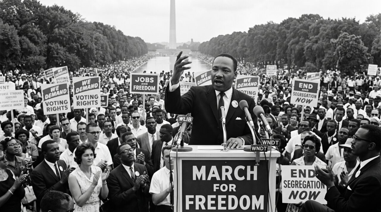 Martin Luther King Jr., líder do movimento dos direitos civis: “Suba o primeiro degrau com fé. Não é necessário que você veja toda a escada, apenas dê o primeiro passo”