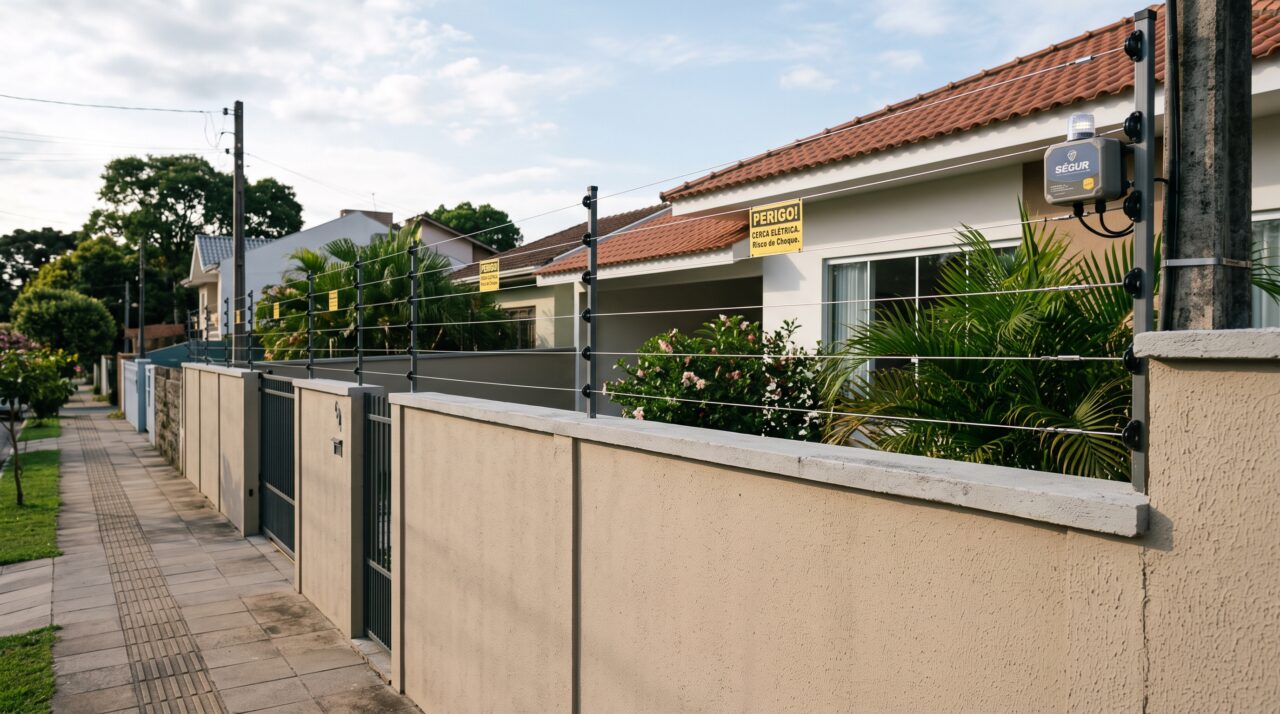 Custos e planejamento para erguer muro e colocar cerca elétrica em terreno de 10x20 metros.
