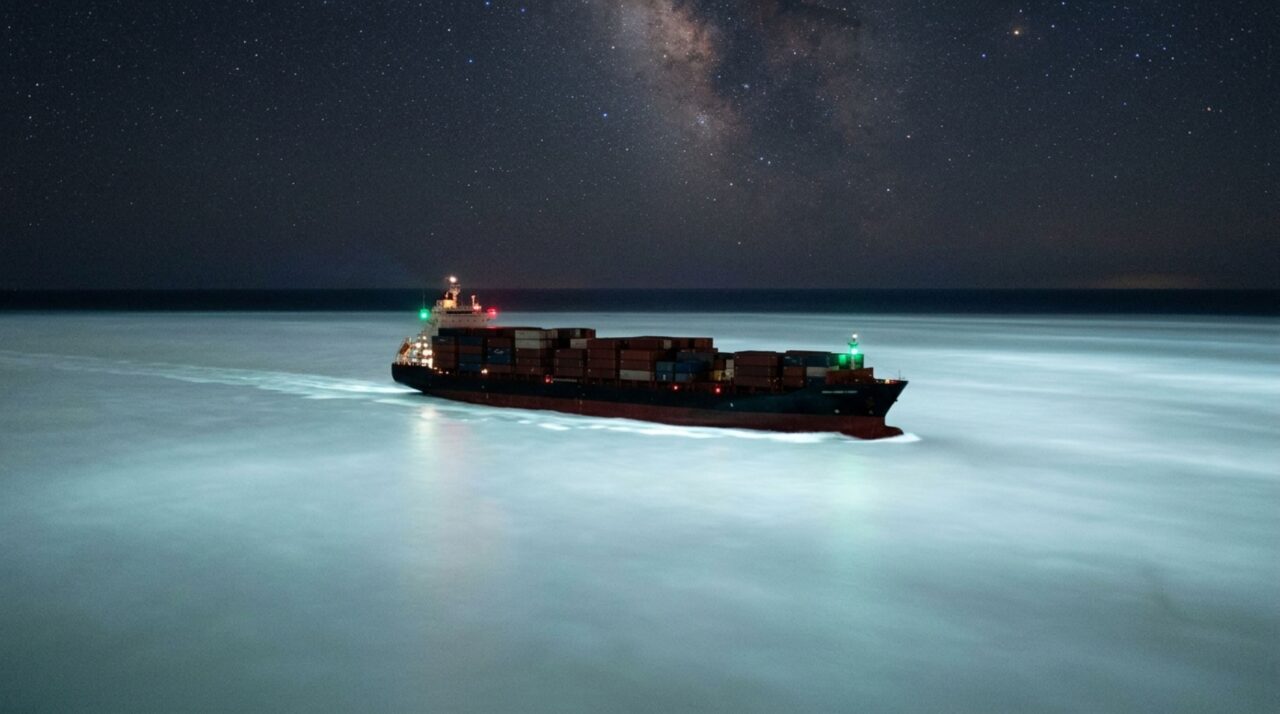 A mancha branca de 100 mil km² que iluminou o oceano durante 45 noites e apareceu nos sensores de satélites