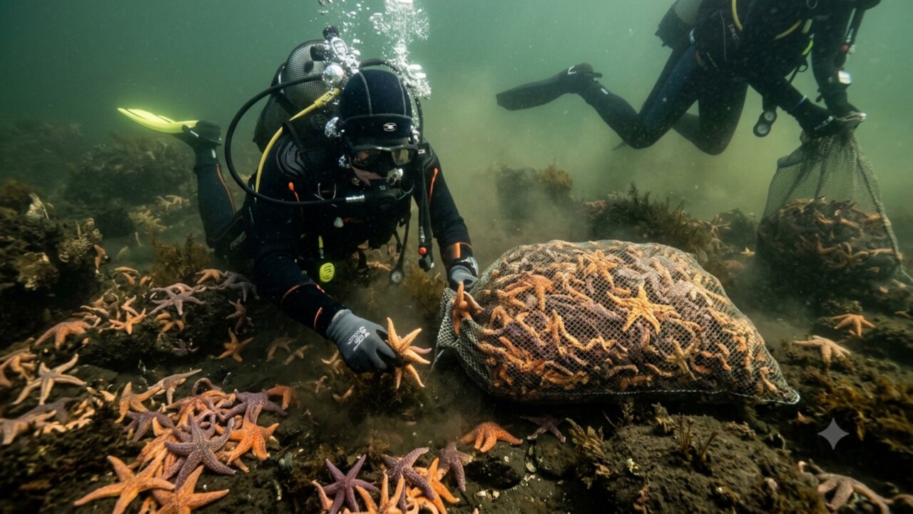 Mergulhadores fazem descoberta de 140kg que destaca ameaça silenciosa que está dominando os mares australianos: ‘Fazendo a diferença’