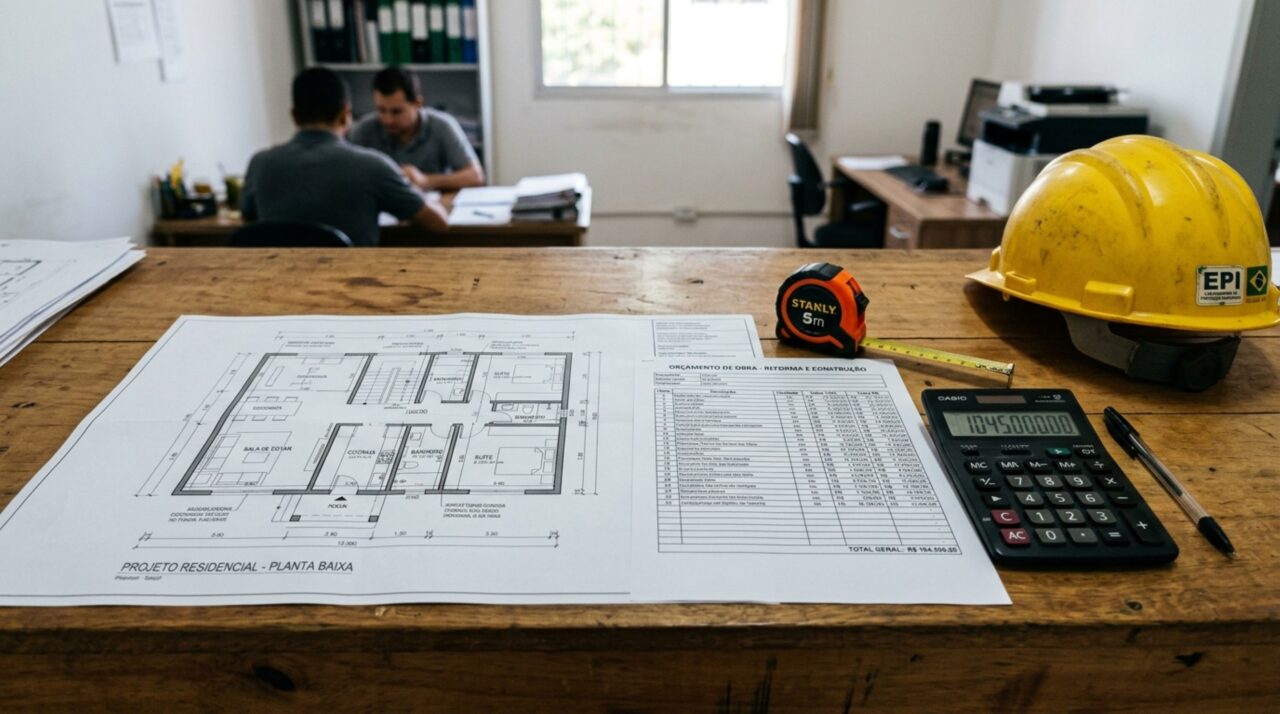 Quanto custa construir uma casa de padrão médio com 100 m² em 2026?