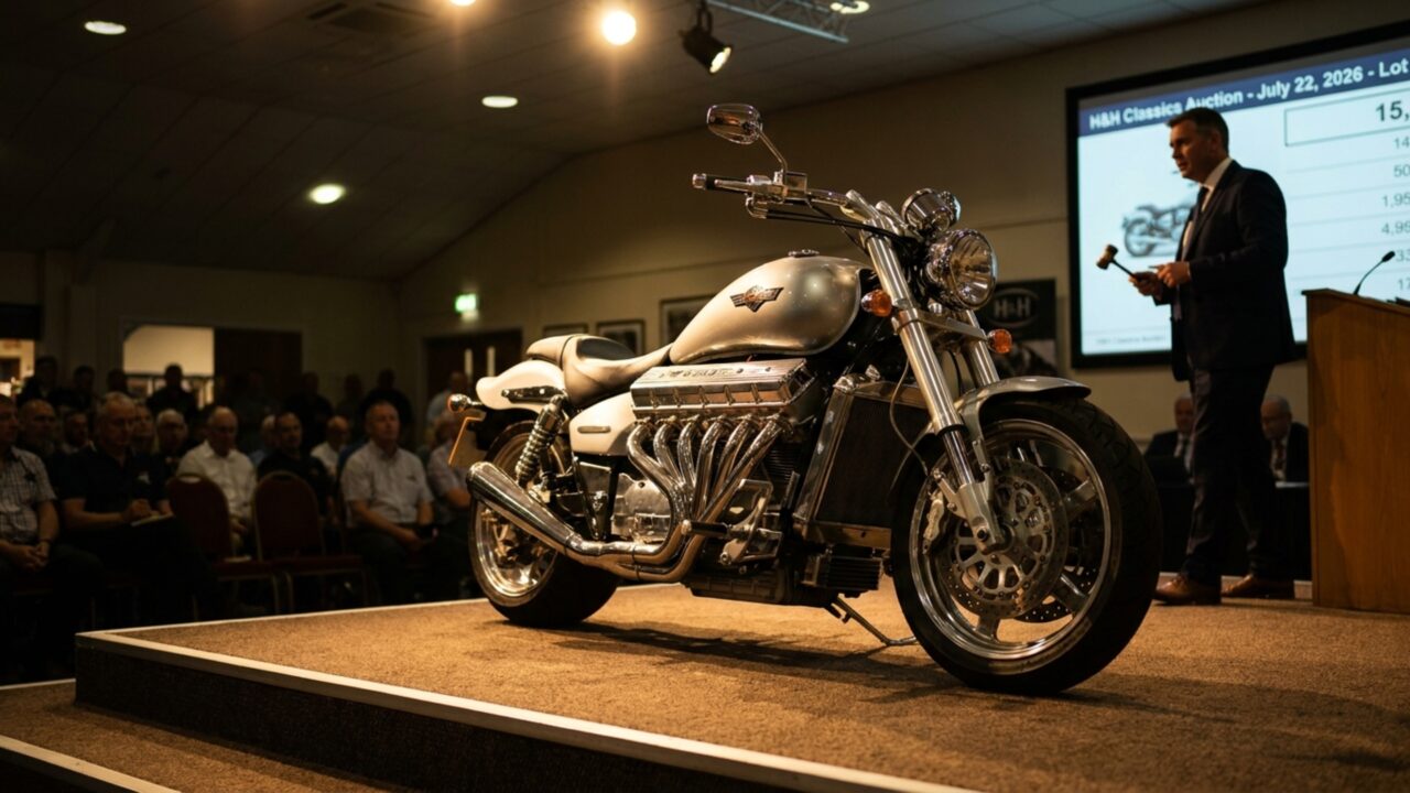 Única moto do mundo com motor V10 de 8 litros e 500 cv é vendida por mais de R$ 1 milhão após alcançar 333 km/h