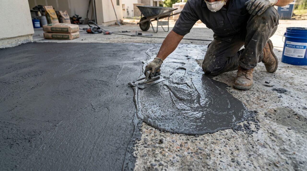 Basta misturar cimento e resina acrílica: a solução caseira pensada para proteger paredes e calçadas funciona contra umidade e virou tendência em 2026