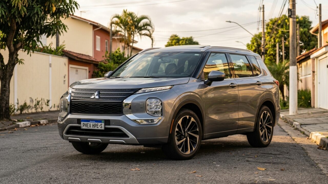 Com a cabine reorganizada este SUV híbrido de sete lugares libera até 1.448 litros para bagagens e objetos maiores