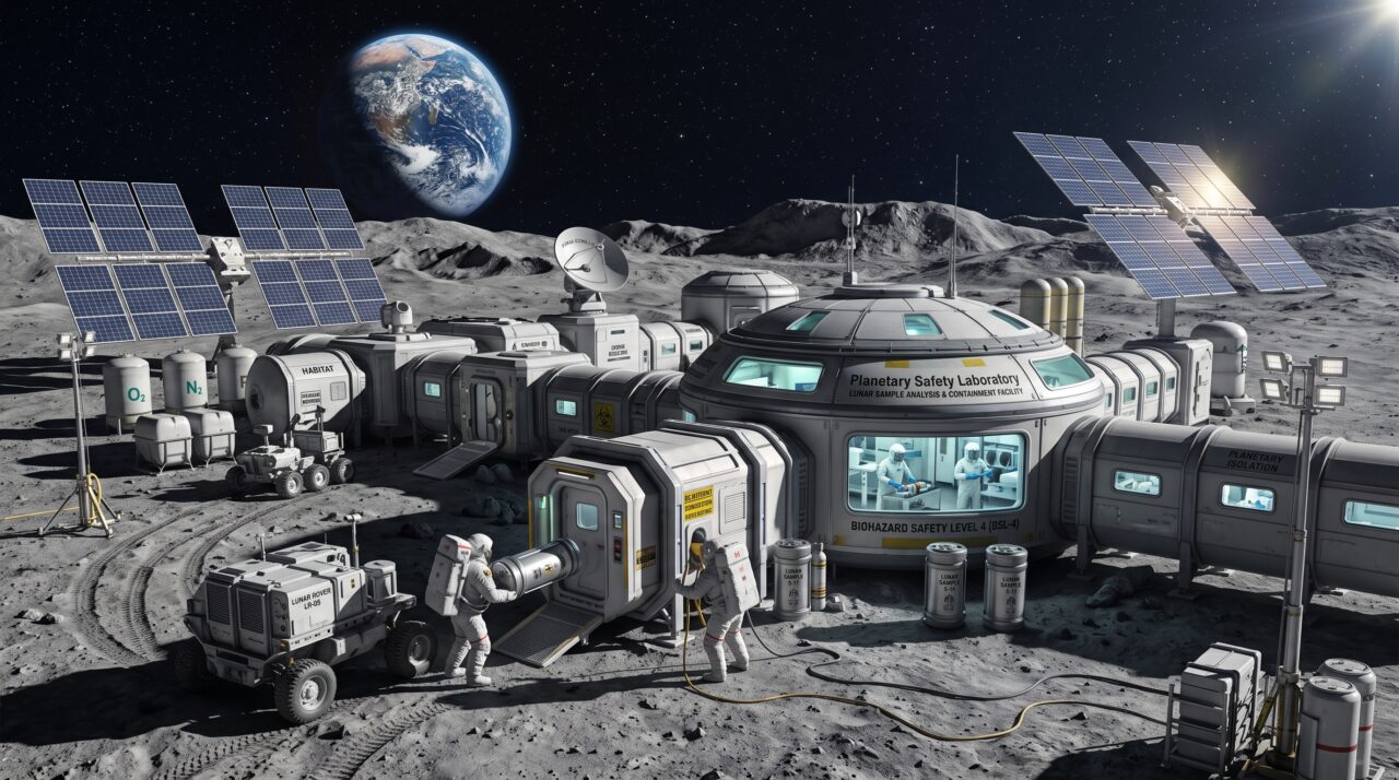 De acordo com uma nova proposta científica, a NASA poderá precisar de uma espécie de “posto de controle alfandegário biológico” na Lua antes de trazer amostras de Marte ou de mundos distantes de volta à Terra