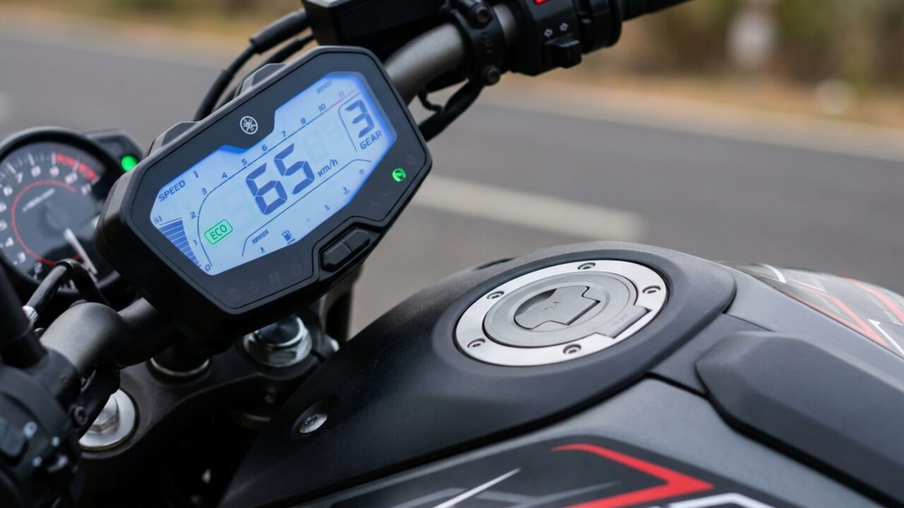 Com tanque de 15,4 litros esta Yamaha de R$ 18.490 foi preparada para rodar muito entre abastecimentos