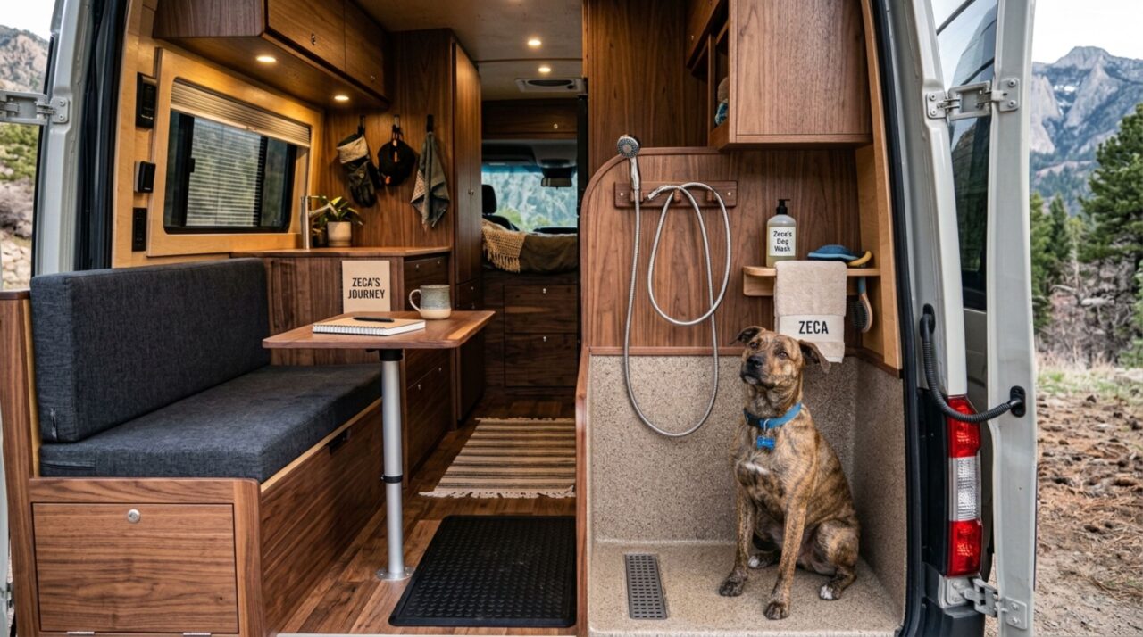 Casal transforma um micro-ônibus escolar em motorhome completo após 14 meses de trabalho artesanal