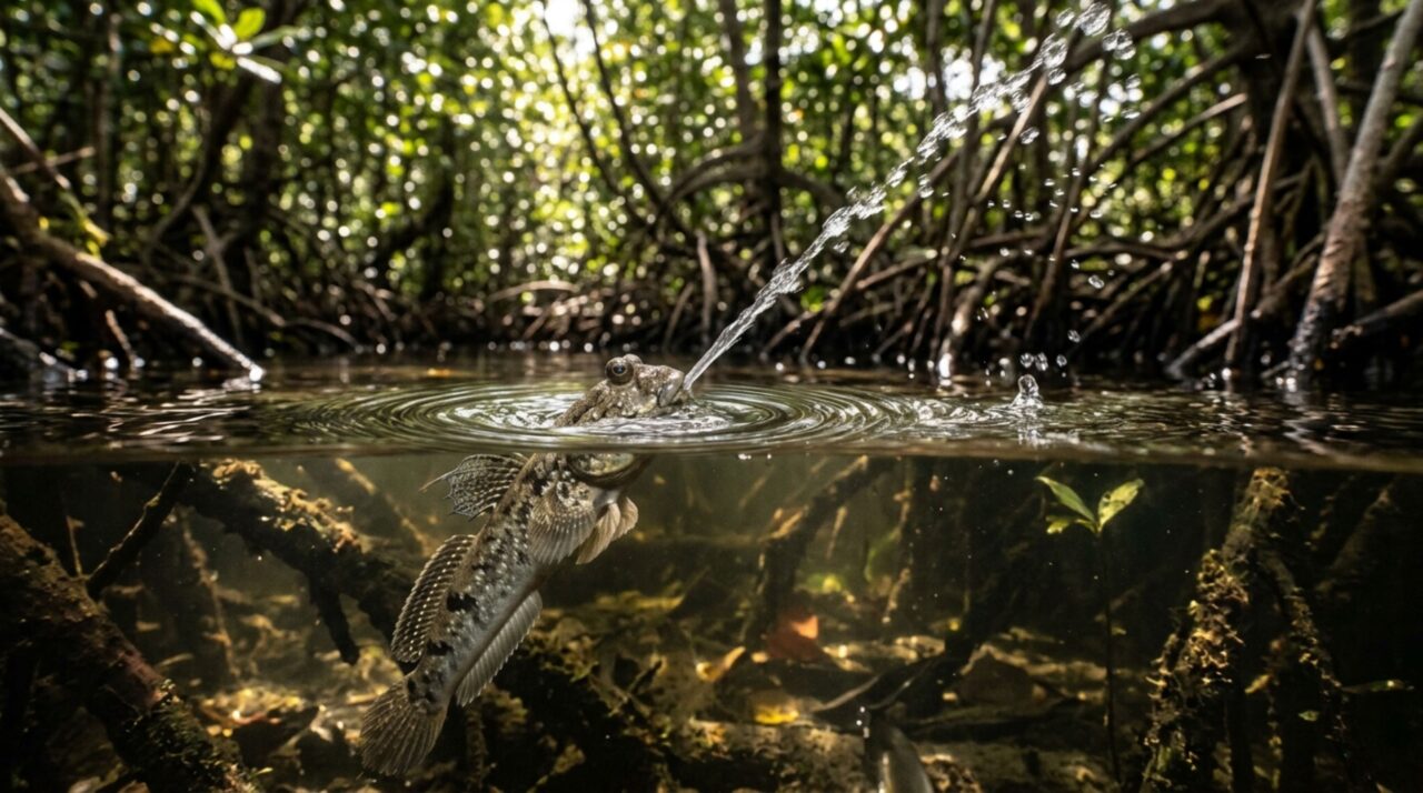 O peixe que dispara jatos de água com precisão impressionante para derrubar presas fora do rio