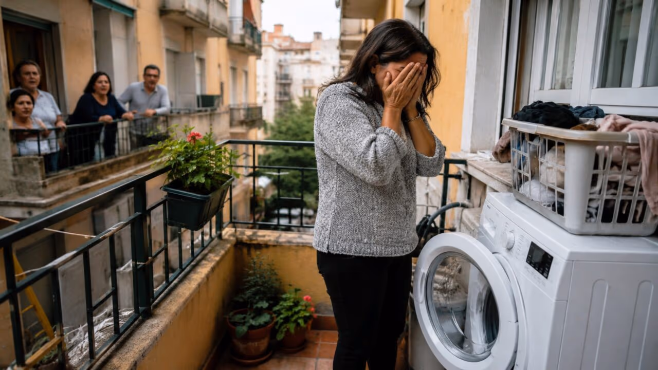Multada em $3.000 por ter máquina de lavar roupa na varanda
